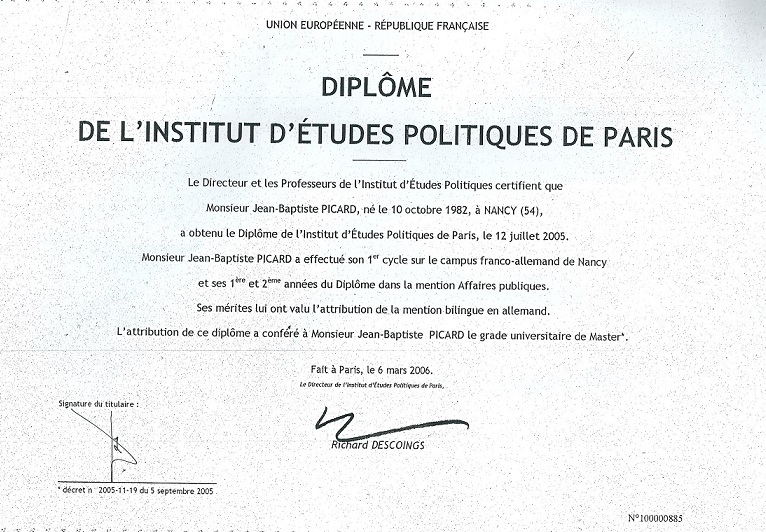 diplome sciences po